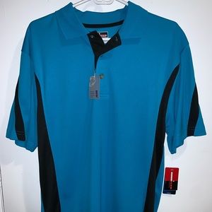 Turquoise golf shirt
